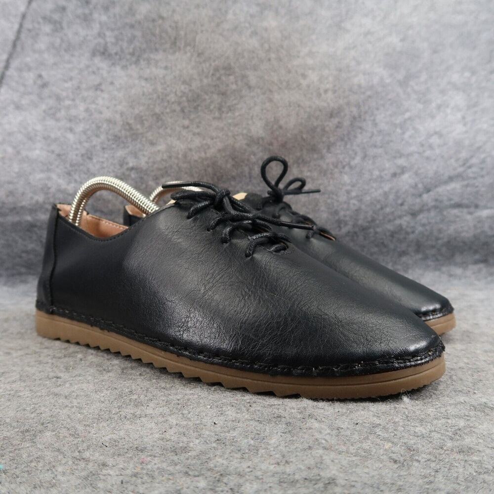 CG Shoes Womens 9 Oxford Casual Alise Lace Up Sneaker Minimalist Fashion Black